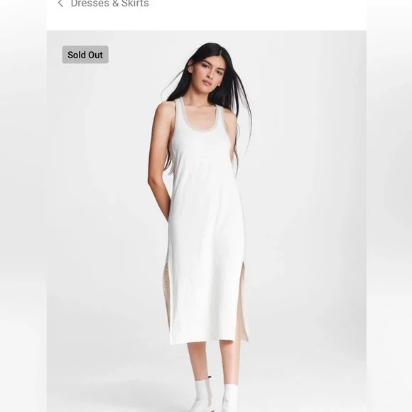 knee length dresses for ladies Gathered Midi Tank Dress – Joeleen Torvick main image 1
